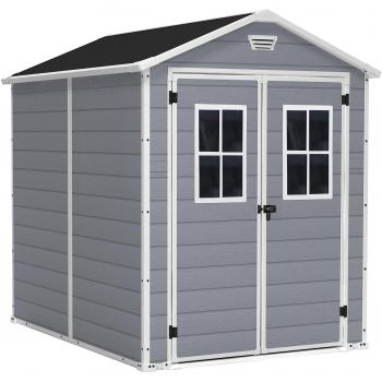 Keter Abri de jardin Premium 86 Double porte avec fenêtres