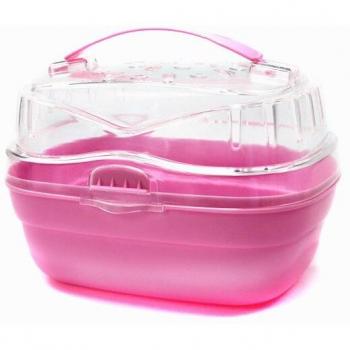 Portable Hamster Cage with Transparent Features