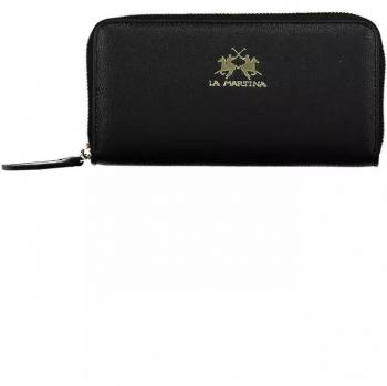 La Martina Polyethylene Wallet with Multiple Compartments and Logo