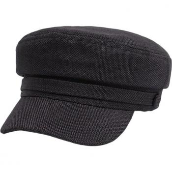 Navy Blue Ladies Flat Cap