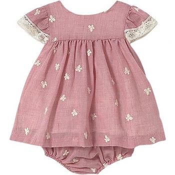 Ensemble robe rose pour nouveau-né