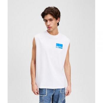 Canotta Karl Lagerfeld White Box Logo Uomo