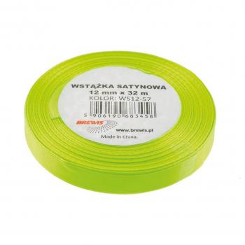 Bandina Satinata Verde Neon 12mm×32m per Regali Brewis