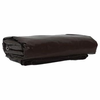 Brown 3 × 3 m Canvas Tarpaulin, 650 g/m², PVC‑Coated