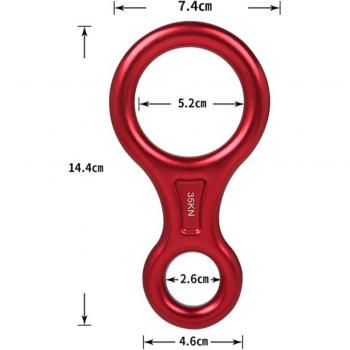 Anillo de Descenso para Montañismo y Camping