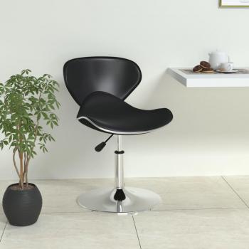 VidaXL Tabouret de bar Noir Similicuir335110