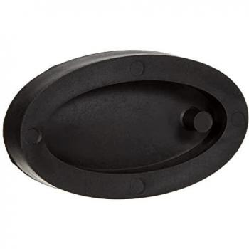 Schwarz‑Ovale Beton-Gießform für Anhänger – 11,5 × 8 × 0,8 cm