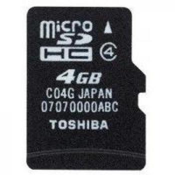 MicroSD Toshiba 4GB con Adaptador
