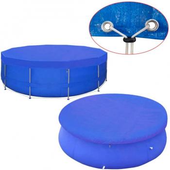 VidaXL 4x6 m Blue Party Tent with Side Walls 90 g/m