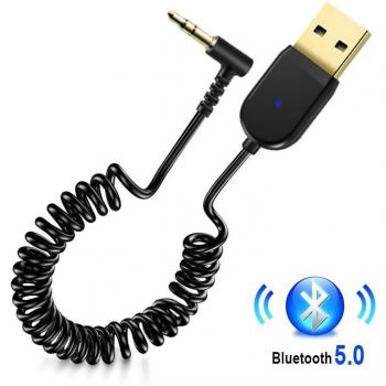 Câble adaptateur Bluetooth USB 5.0 pour haut-parleur et écouteurs 3.5mm