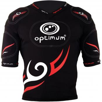 Rugby Optimum Herren Tribal R.L. Ganzkörperschutz Schwarz Rot