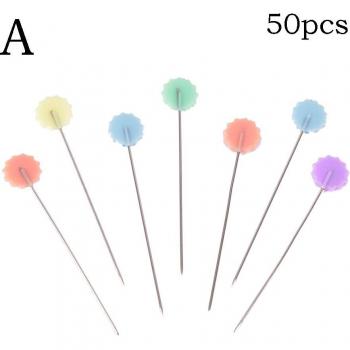 50pcs Craft Flower Head Pins for DIY Sewing