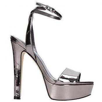 Eleganti Sandali Grigi 41 con Piede di Pelle