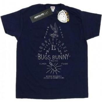 Looney Tunes Bugs Bunny A Wild Hare Women's Cotton Boyfriend T-Shirt