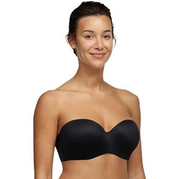 SoftFeel Norah Strapless Bandeau – Black (Size 32F)