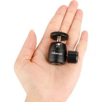 Mini Balhoofd van Metaal 1/4 Schroef Draaibare Statief Accessoire voor Camera