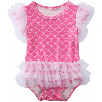 Baby Girls One Piece Mermaid Monkini