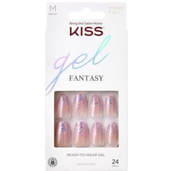 KISS Gel Fantasy Unhas Postiças Prontas Inverno Sparks 24 unidades