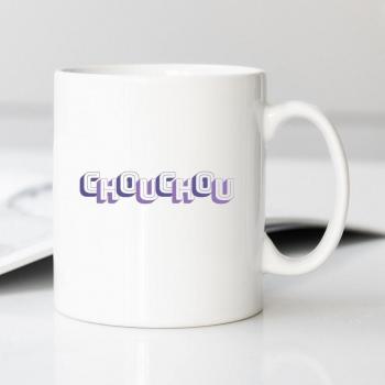 Chouchou White Heart Mug