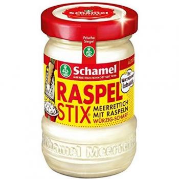 Schamel Raspelstix mit Meerrettich – 12 Stück, 145 g pro Stix