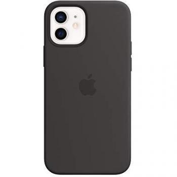 Apple Custodia MagSafe in Silicone per iPhone 12 e iPhone 12 Pro, Nero