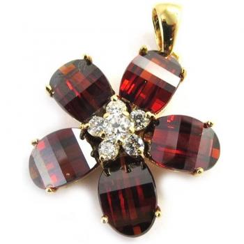 Oro Rosa Lily Tesoros Flor de Cristal M6694