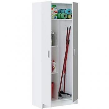 Habitdesign Armario Multiusos Blanco Mate 2 Puertas 180x73x37 cm