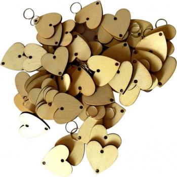 Calendrier souvenir en bois : 100 pièces rondes et 100 fer boucles