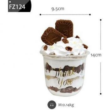 Sweetgo 9.5cm U-Shaped Artificial Ice Cream Cupcake Photography Prop