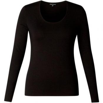 Base Level Curvy Shirt mit langen Ärmeln und Rundhalsausschnitt