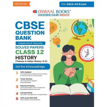 Oswaal CBSE Question Bank Class 12 History Chapterwise and Topicwise Solved Papers For Board Exams 2025