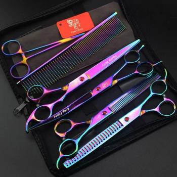 Tijeras Curvadas y Rectas Pet 8