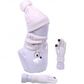 Capa Total de Calor: Gorro, Bufanda y Guantes con Forro Interior