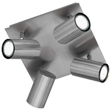 Trio Marley 4 Light Ceiling Spotlight Cluster Nickel Matt