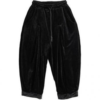 Mannen Fluwelen Windbroek met Kwart-Lengte