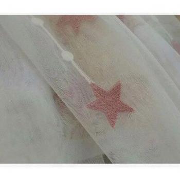 Gasa Blanca con Bordado de Estrellas 3M
