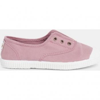 Pisamonas Zapatos de Lona para Bebés con Punta Goma y Correa elástica