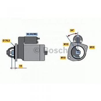 BOSCH 986020900 Motorino di Avviamento Nuovo