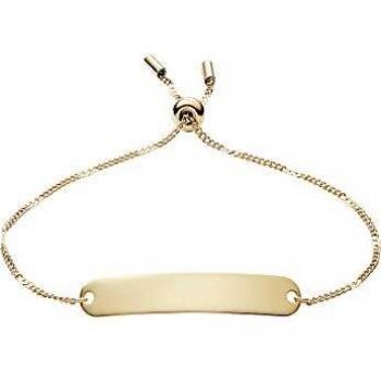 Pulsera de acero chapado en oro amarillo para mujer Fossil JF02914710
