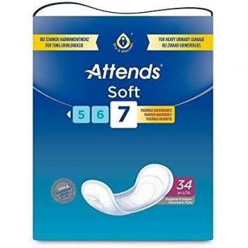 Attends Soft 7 Blasenschwäche-Einlagen, 4 x 34 Stk
