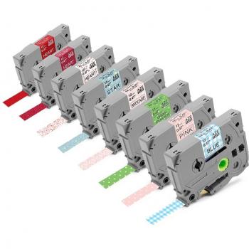 Unistar 5-Pack TZe Pattern Tapes for Brother P-Touch 12mm x 4m TZe-MPVA31 TZe231