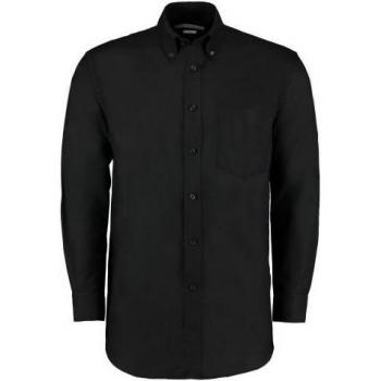 Kustom Kit Herren Oxford Langarmhemd 18in in Himmelblau