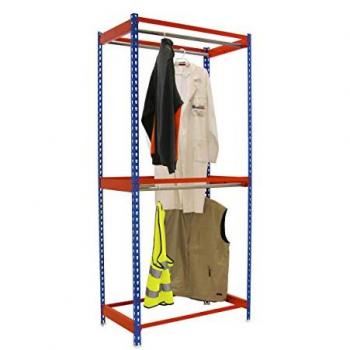 Simonclothing étagère sans vis couleur bleue et orange