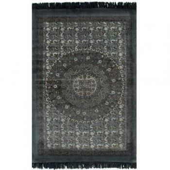 Tappeto Kilim Grigio in Cotone 160x230 cm