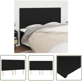 Décoration de lit noire – Série 4 têtes (100 × 5 × 78 cm)