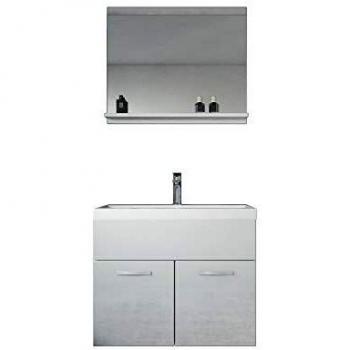 Armadio Mobiletto Lavabo Montreal 02 60cm Bianco Lucido