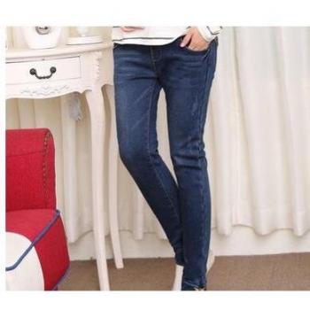 Plus Size 2XL Fleece-Lined Maternity Jeans