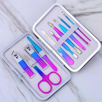 Manicure Pedicure Tool Set 4-15pcs Stainless Steel with Nail File