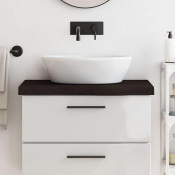 TORANA Encimera de Baño de Madera Oscura 80x30cm