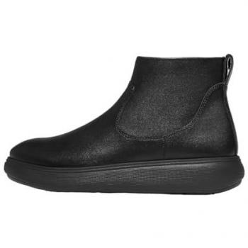 Bottes FitFlop COMFF en cuir noir